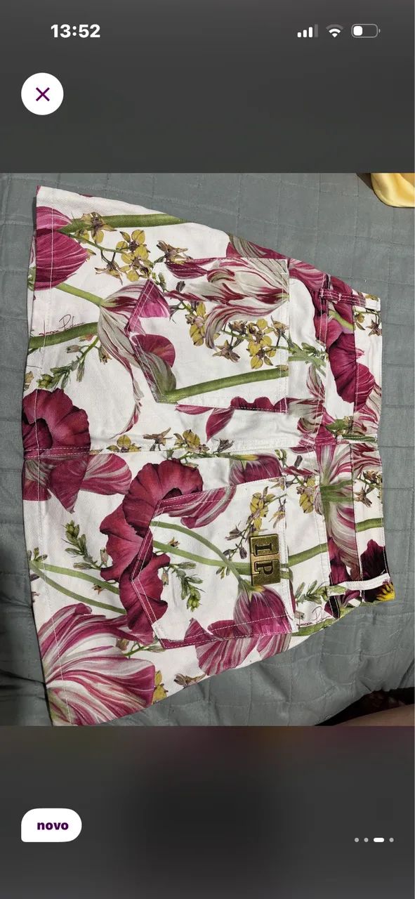 Saia Lança perfume branca com flores  - Foto 3