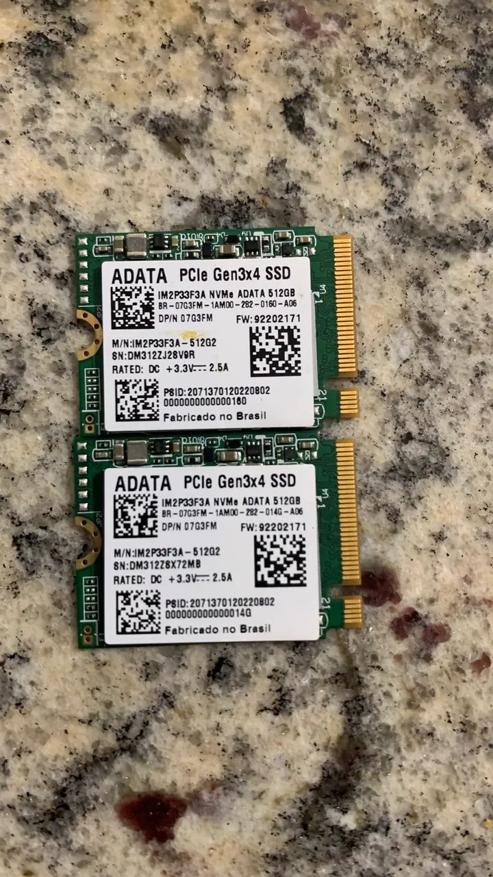 SSD NVMe ADATA PCIe Gen3x4 - 512gb