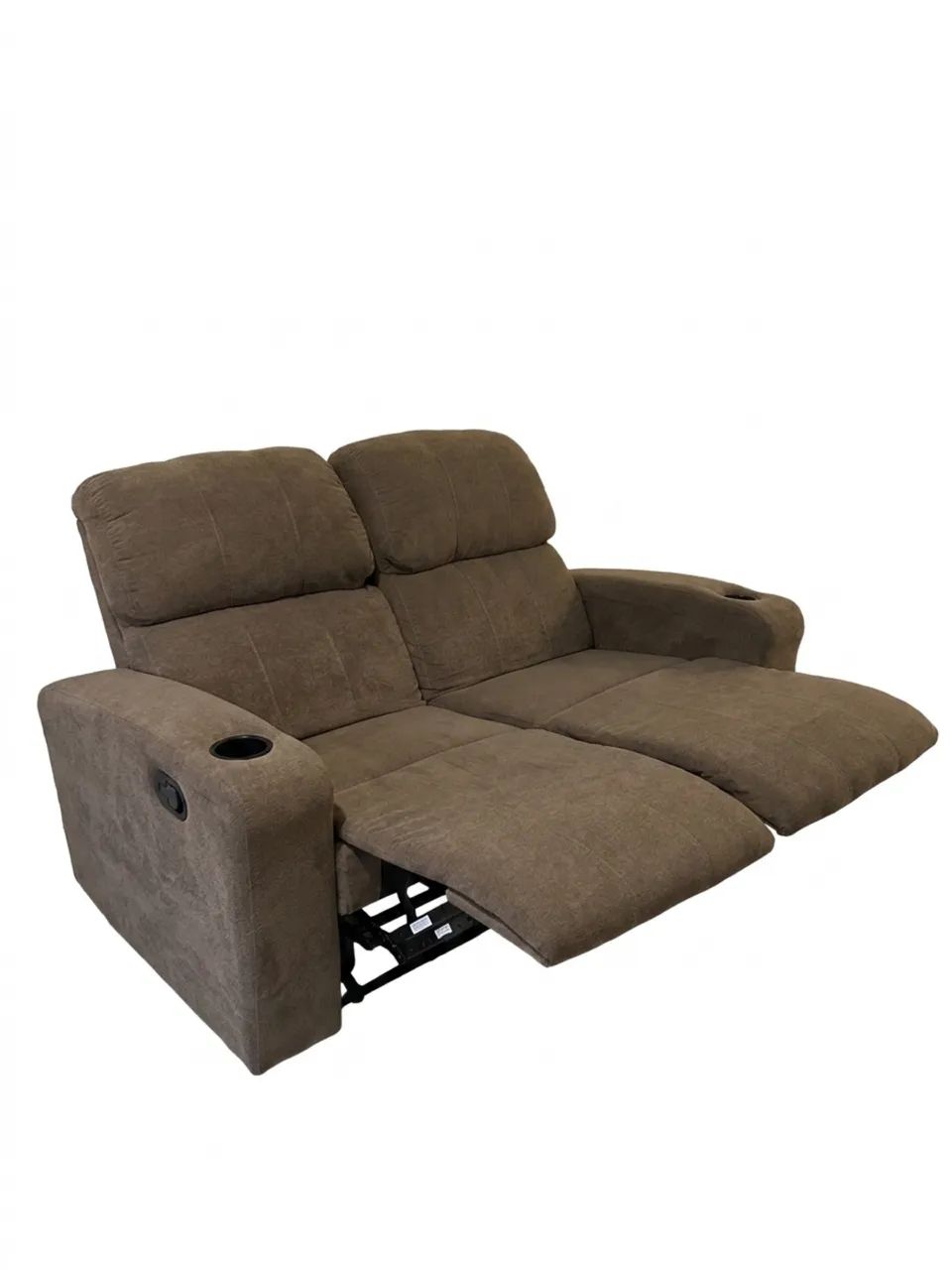Sofa Reclinavel 2 lugares com porta copos (reformado tecido e espuma) - Foto 2