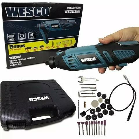 Micro Retifica 160w + 40 acessórios Wesco - Foto 2