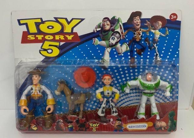 Toy Story 5 Com 4 Bonecos Kit Cartelado