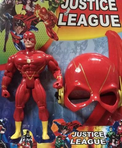 Boneco Flash Musical 25cm com Mascara Liga Da Justiça