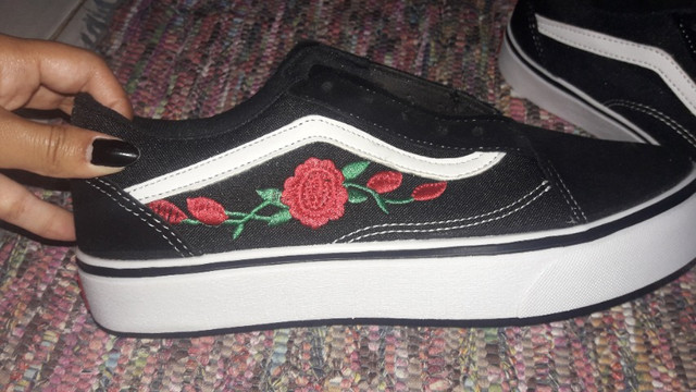 tenis vans florido