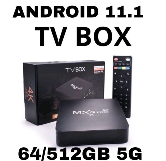 Tv box MXQ pro <br>16 GB / 256 GB<br>Android 11.1  5G