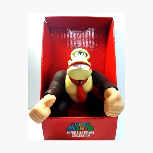 Boneco Macaco Jogo Super Mario Bros Donkey Kong Grande 14cm em