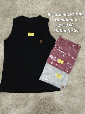Blusa e regatas masculina tamanho G - Foto 3