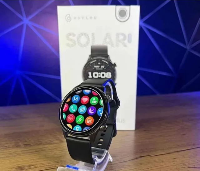 Smartwatch Solar Plus Redondo Rt3 Haylou Homem Mulher 2023