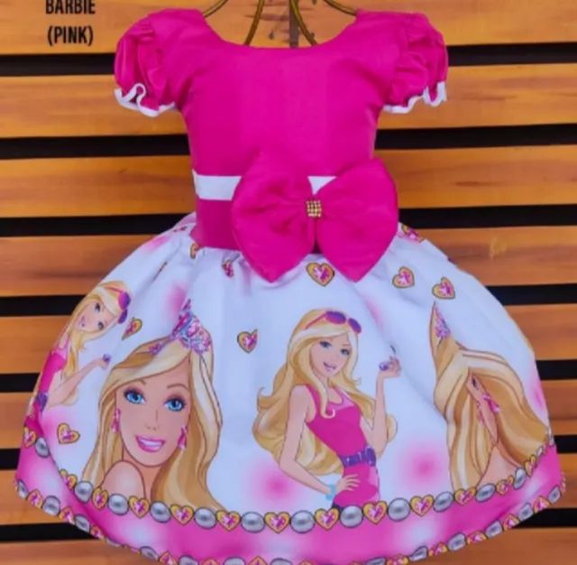 Vestido Temático Barbie Aniversário