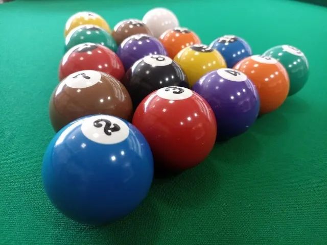 Bolas Nacionais 50mm Numeradas De Mesa Sinuca Bilhar Snooker