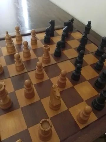 Tabuleiro de xadrez em madeira - Esportes e ginástica - Boca do