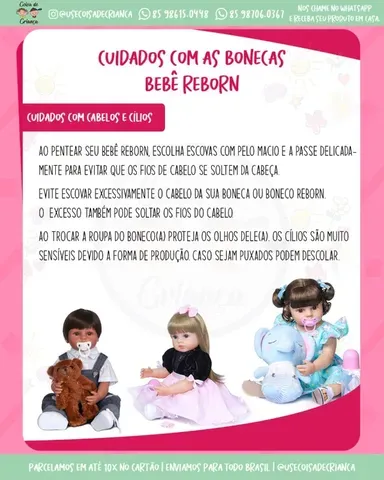 Boneca Bebe Reborn Antonella Silicone - Artigos infantis - Floresta,  Fortaleza 1224835602