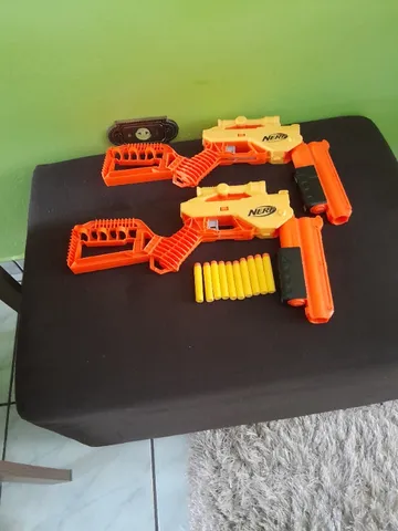 Kit 3 Arminhas 2 Pistola E 1 Sniper Lança Dardos 11 Peças - Ri Happy