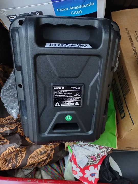 Caixa de som portátil Lenoxx 80w - Foto 3