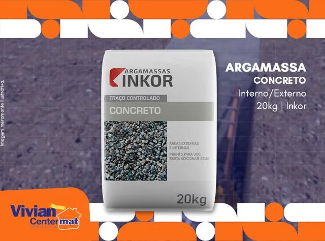 Argamassa Concreto 20kg Inkor