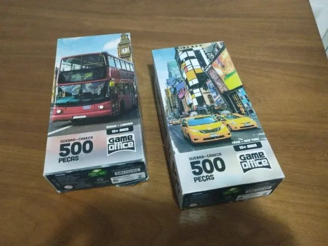 Quebra-cabeça New York / Londres (Kit com 2 QCs) - Game Office/Toyster