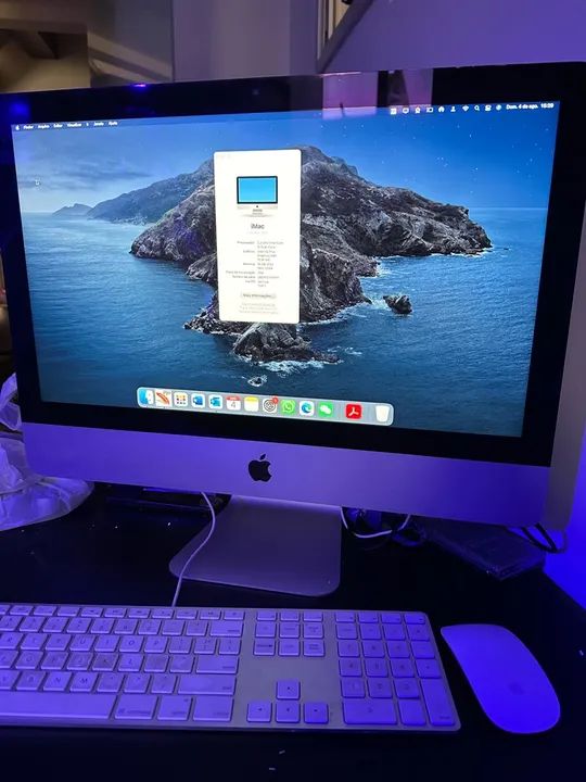 iMac 21,5" 2017 i5 16GB RAM SSD 250GB macOS Ventura (sem teclado e mouse)