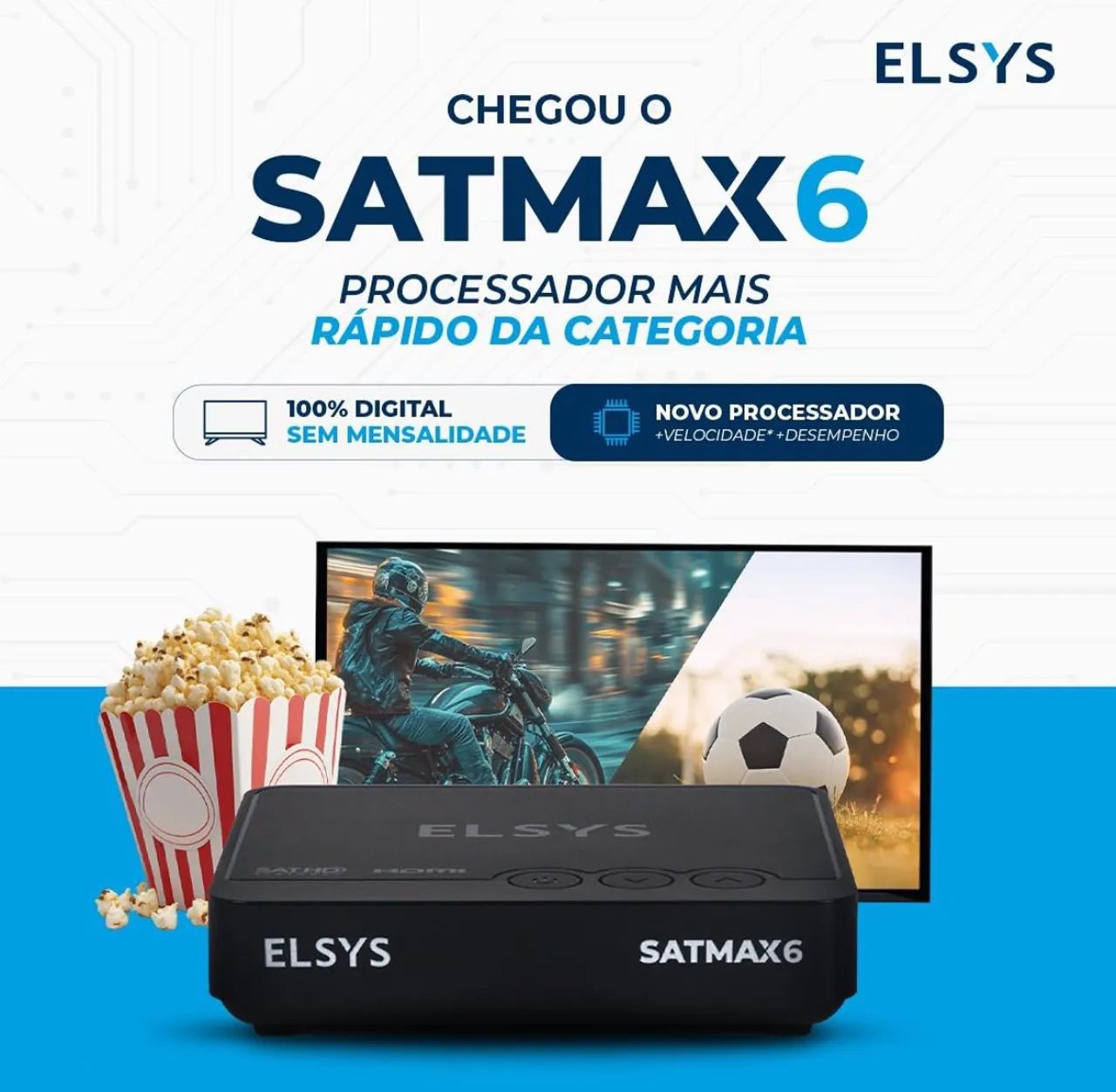 Receptor elsys satmax 6 hd digital