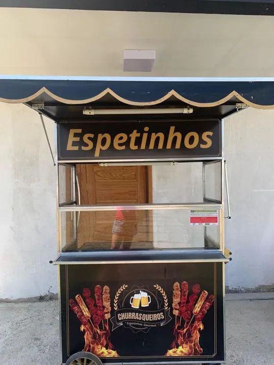 Carrinho para espetinhos (Churrasquinhos)
