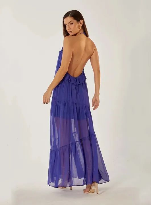 Vestido azul fluido ISY - Foto 2