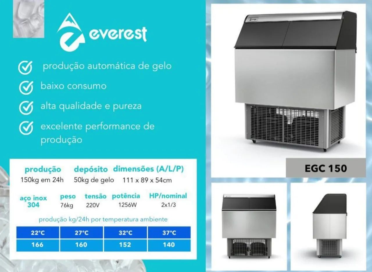 Máquina de Gelo em Cubo Everest - Foto 4
