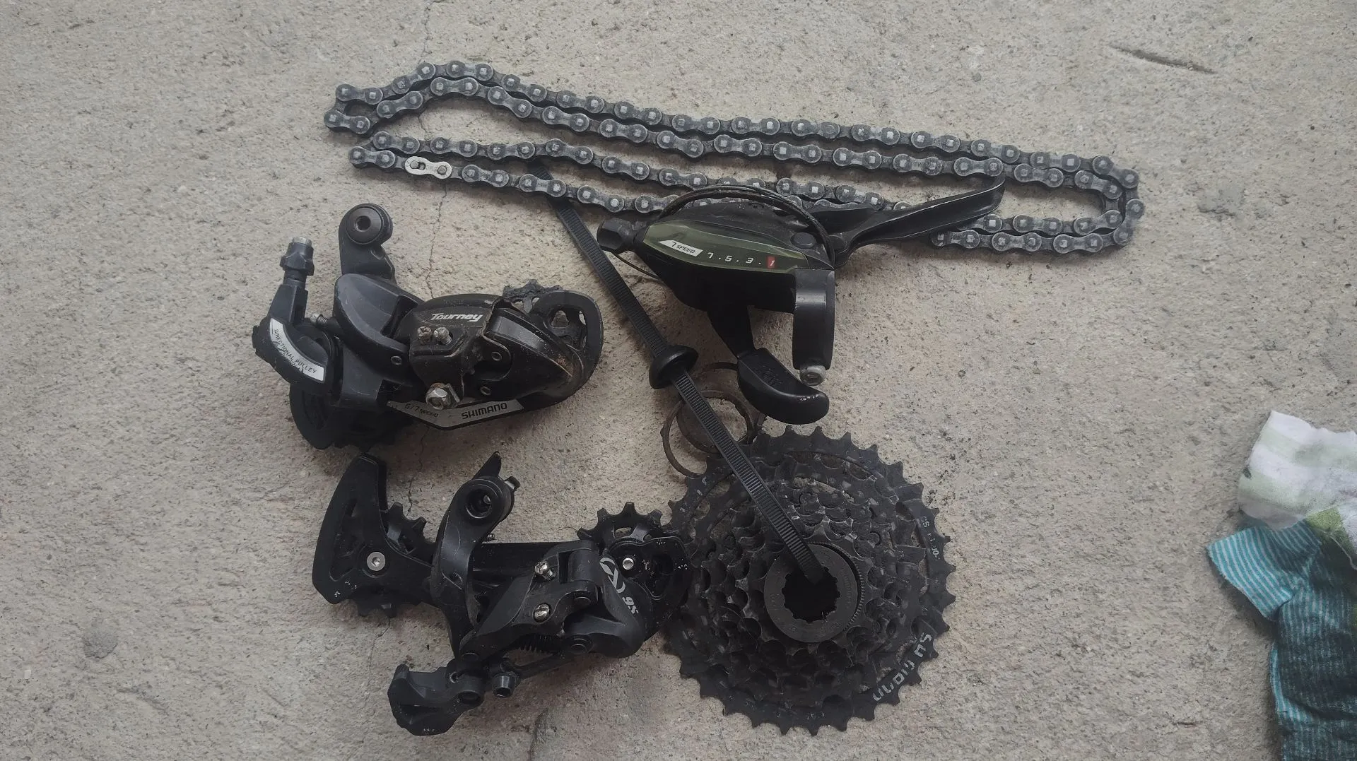 Kit de Câmbio Shimano Tourney 7 velocidades
