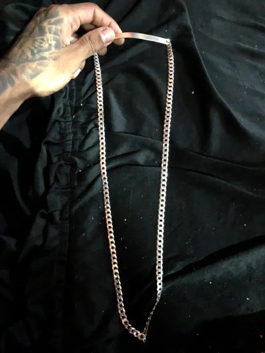 Corrente de Prata Masculina - Foto 2