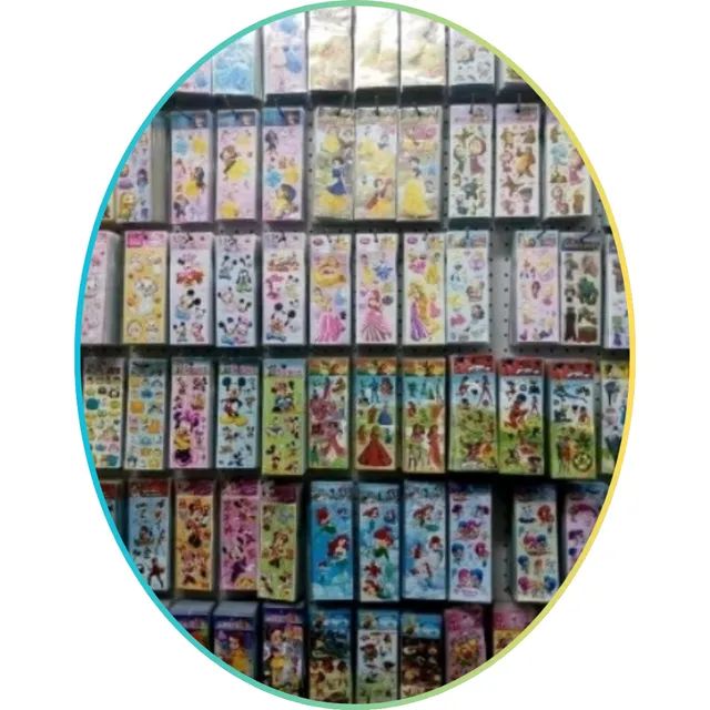 50 cartelas adesivo sticker temas menino e menina aleatórios  - Foto 4