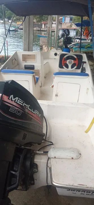 Lancha 16 pés motor 50 hp - Foto 5