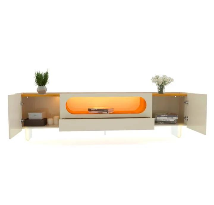 Rack com led e pé de vidro  - Foto 2