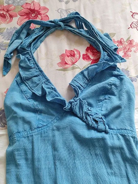 Vestido P tecido tipo jeans  - Foto 4