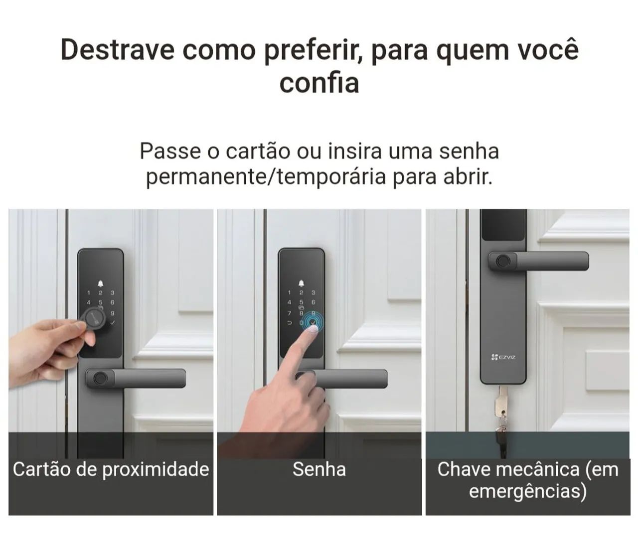 Fechadura inteligente com impressão digital  - Foto 3