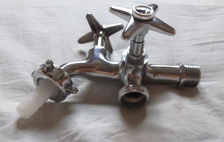 Torneira de metal cromado para tanque e lavadora, marca brilhante, garantia d - Foto 3