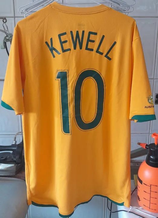 CAMISA SELECAO AUSTRALIA NIKE COPA 2016 ALEMANHA #10 KEWEL DE JOGO