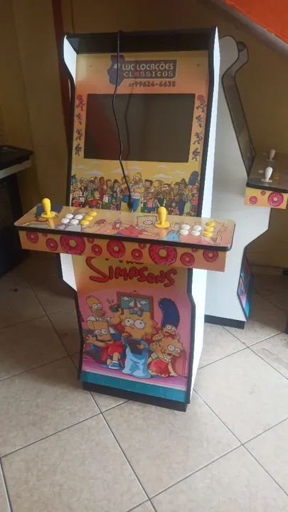Máquina fliperama de Arcade - Os Simpsons