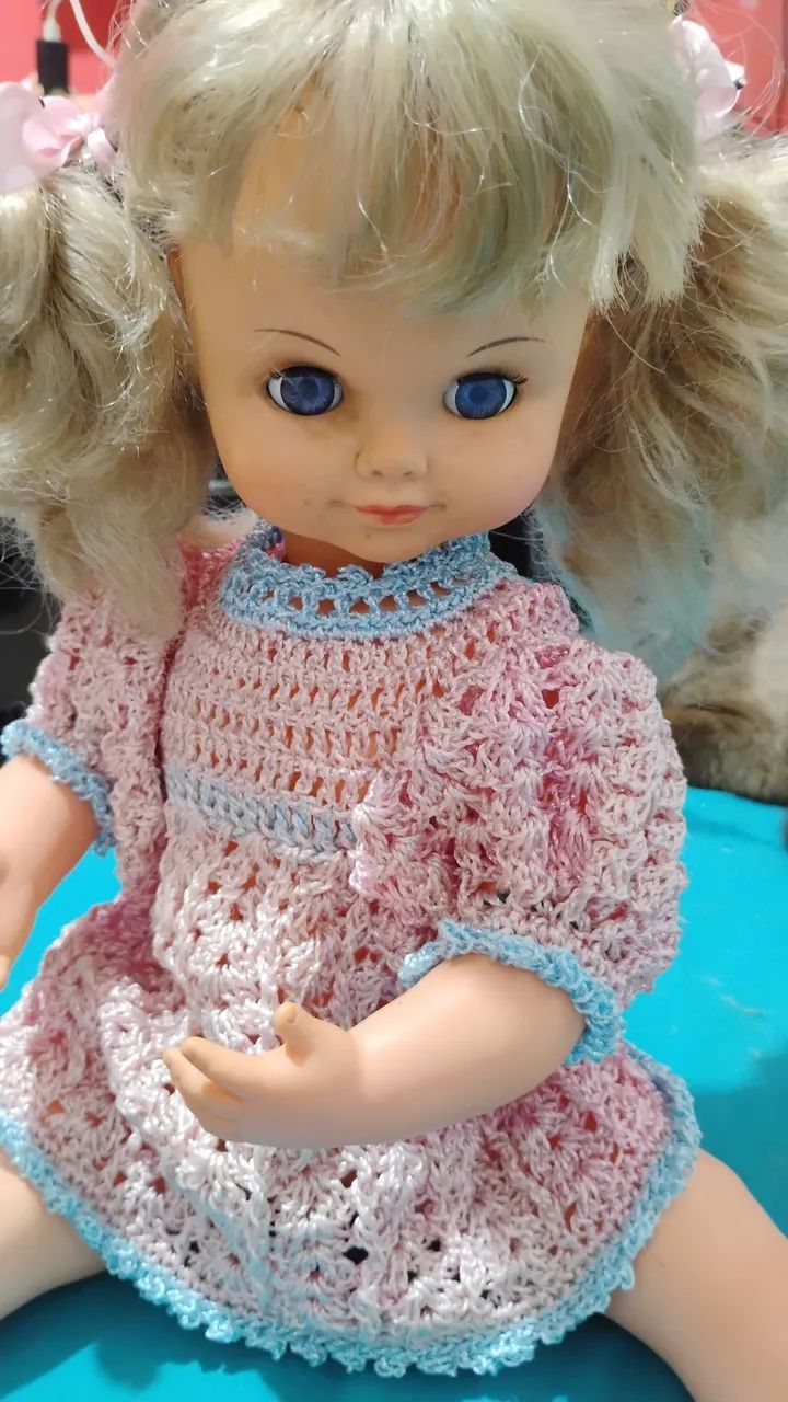 Boneca antiga mãezinha estrela 