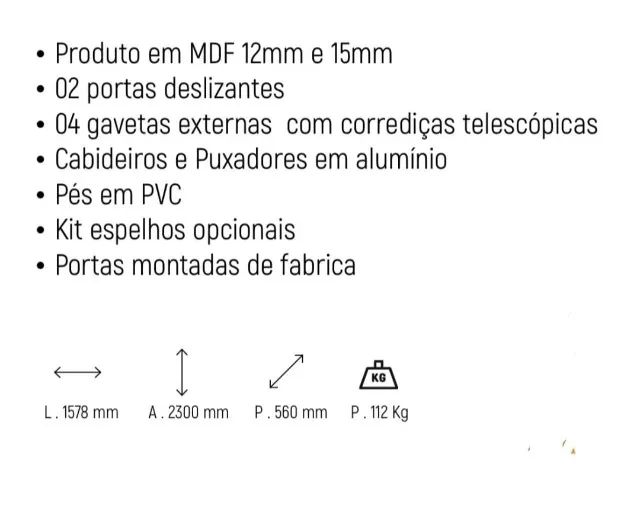 Promoção Roupeiro de MDF - 06/03   - Foto 3