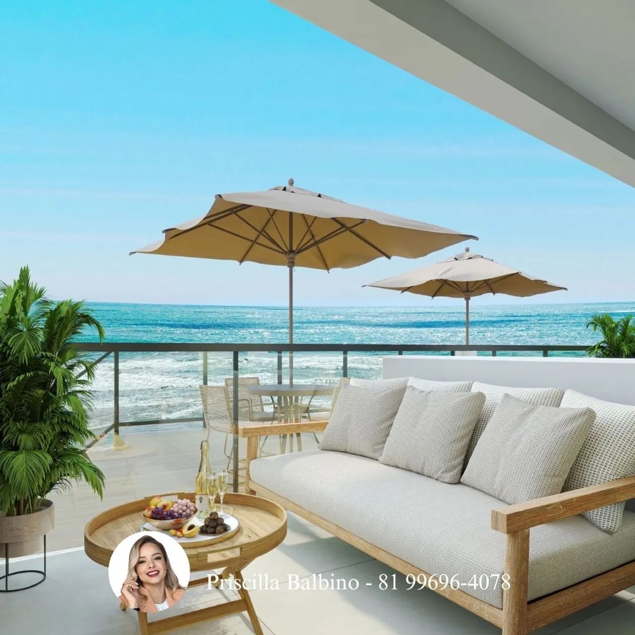 Flats beira-mar Porto de Galinhas | Porto Algarve Beach | lazer completo e alta rentabilid - Foto 12