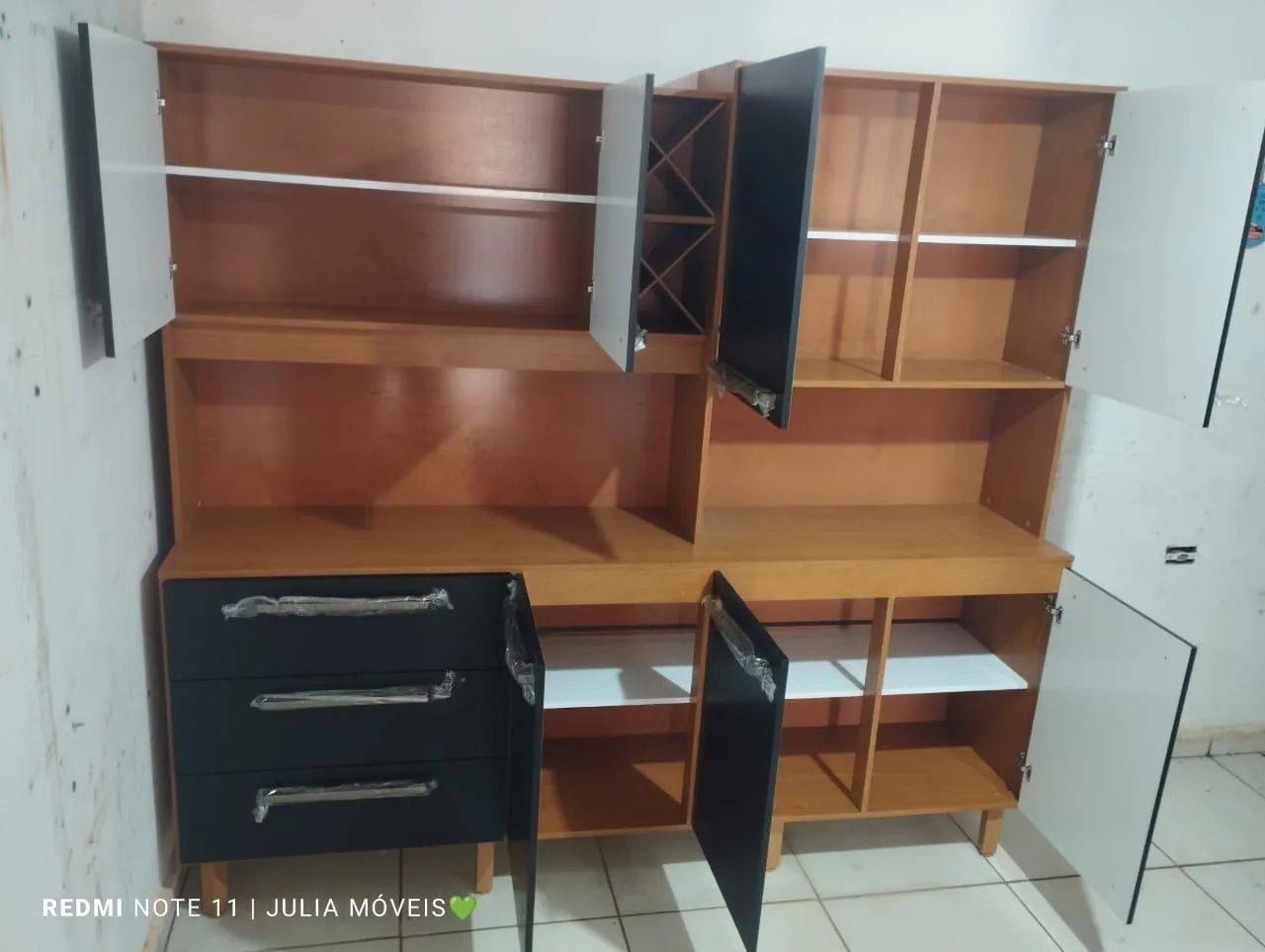 Armário de Cozinha Preto Kitão Novo - Foto 2