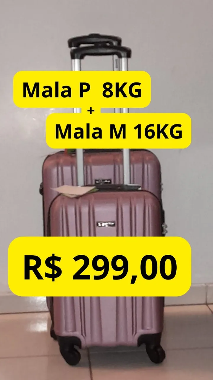 Mala de Viagem Média e Pequena 