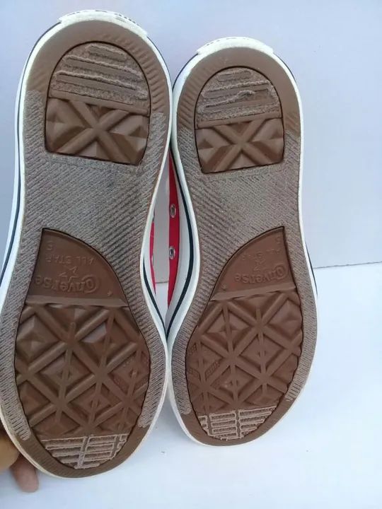 Tênis INFANTIL All Star vermelho  N°35  ( 9/10 ANOS ) - Foto 5