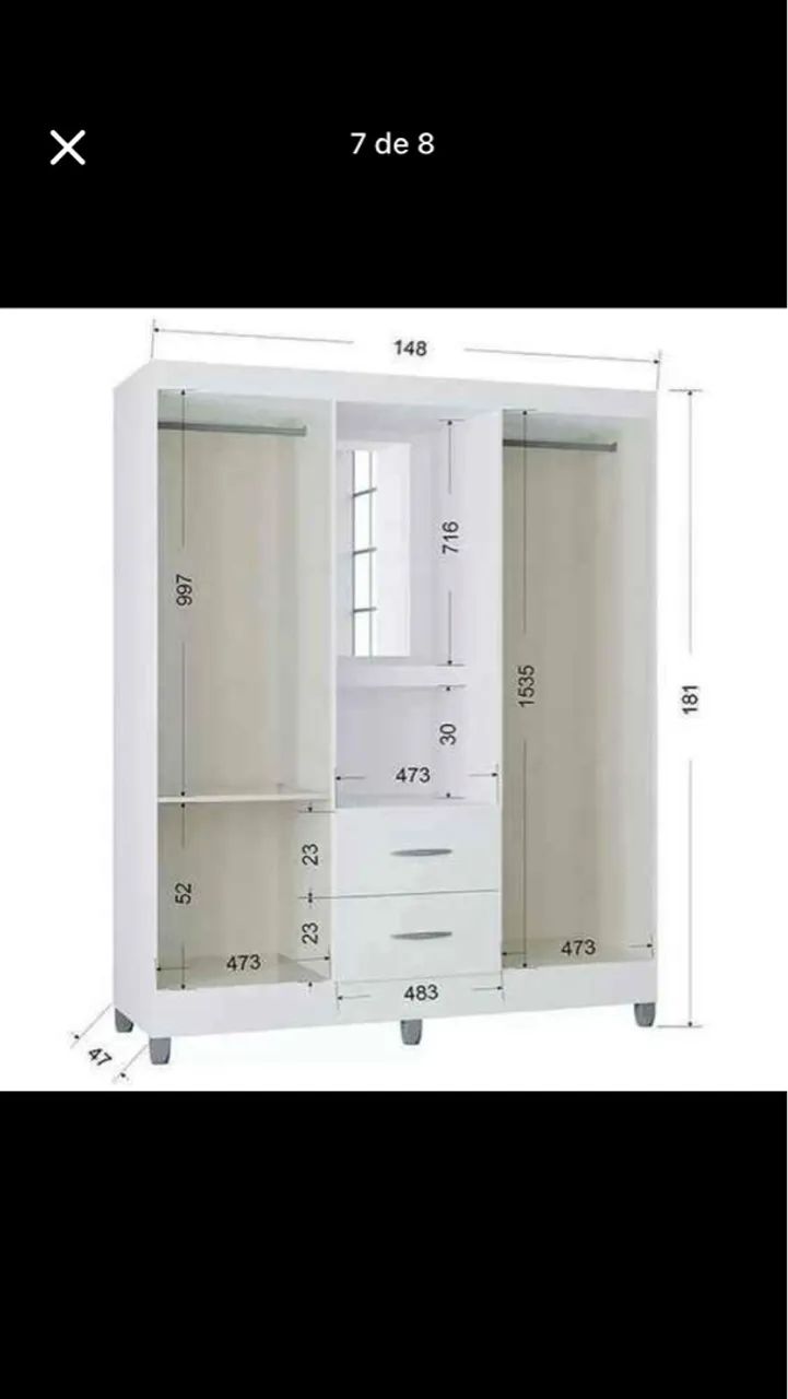 PROMOÇÃO GUARDA ROUPA SOLTEIRO  - Foto 3