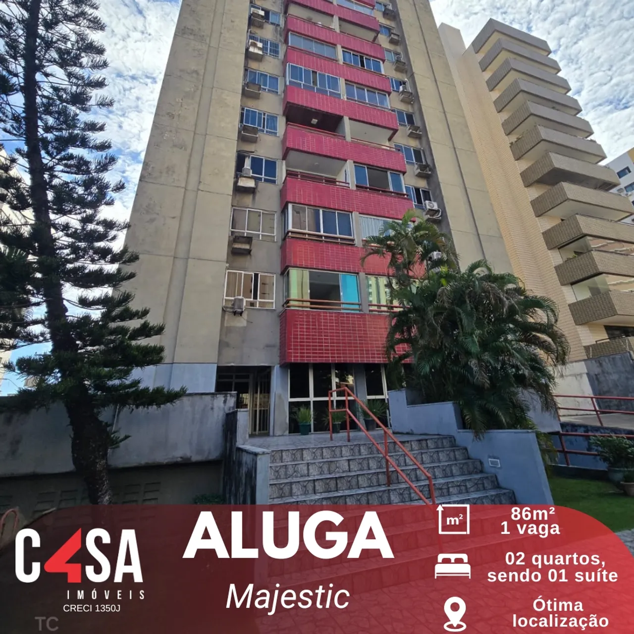 Apartamento para locação no Edifício Majestic Aldeota
