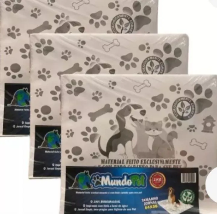 Tapete Higiênico Jornal Pet Mundo Pet 64x58cm