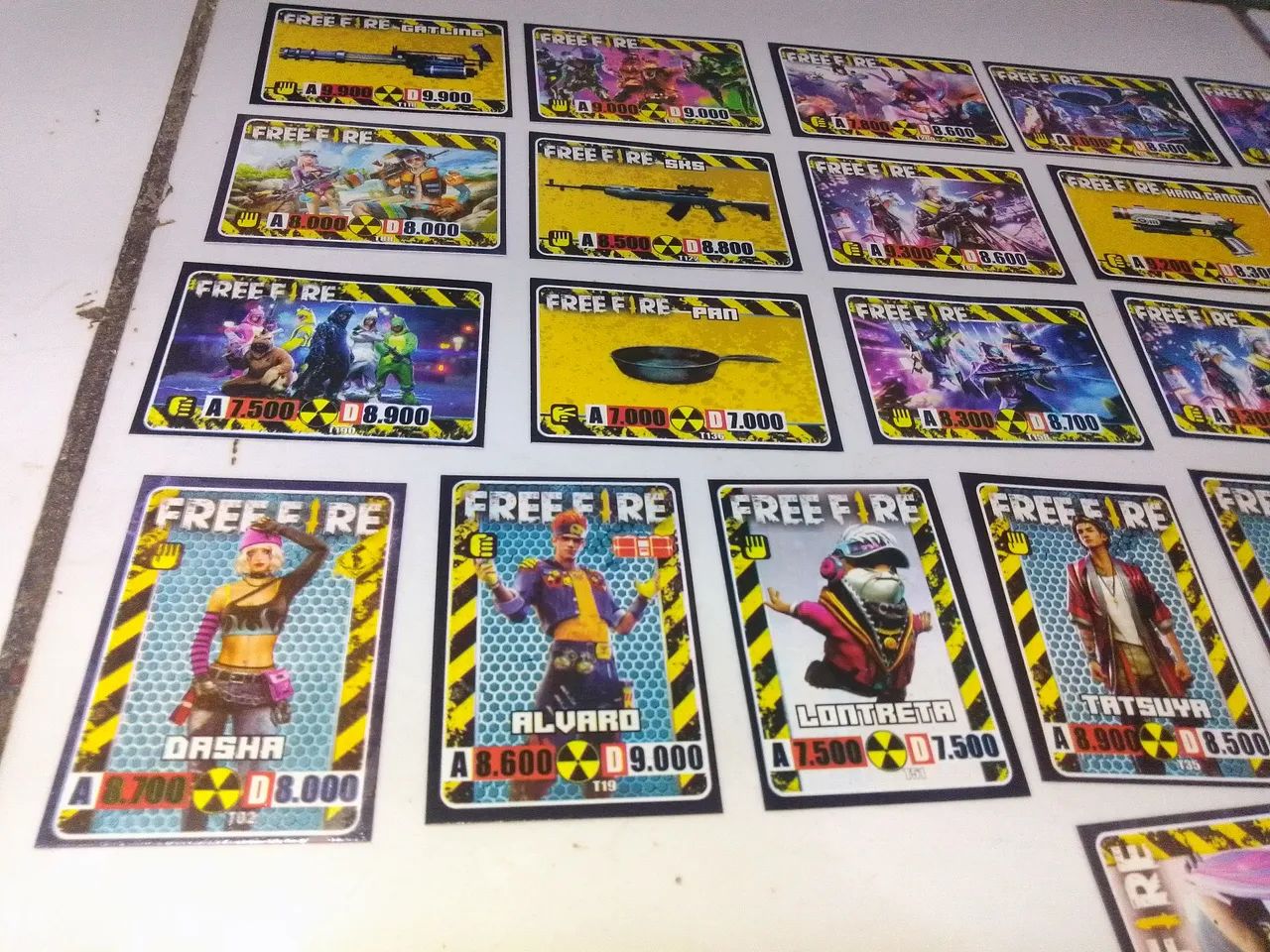 Cartas Free Fire Colecionáveis - Foto 2