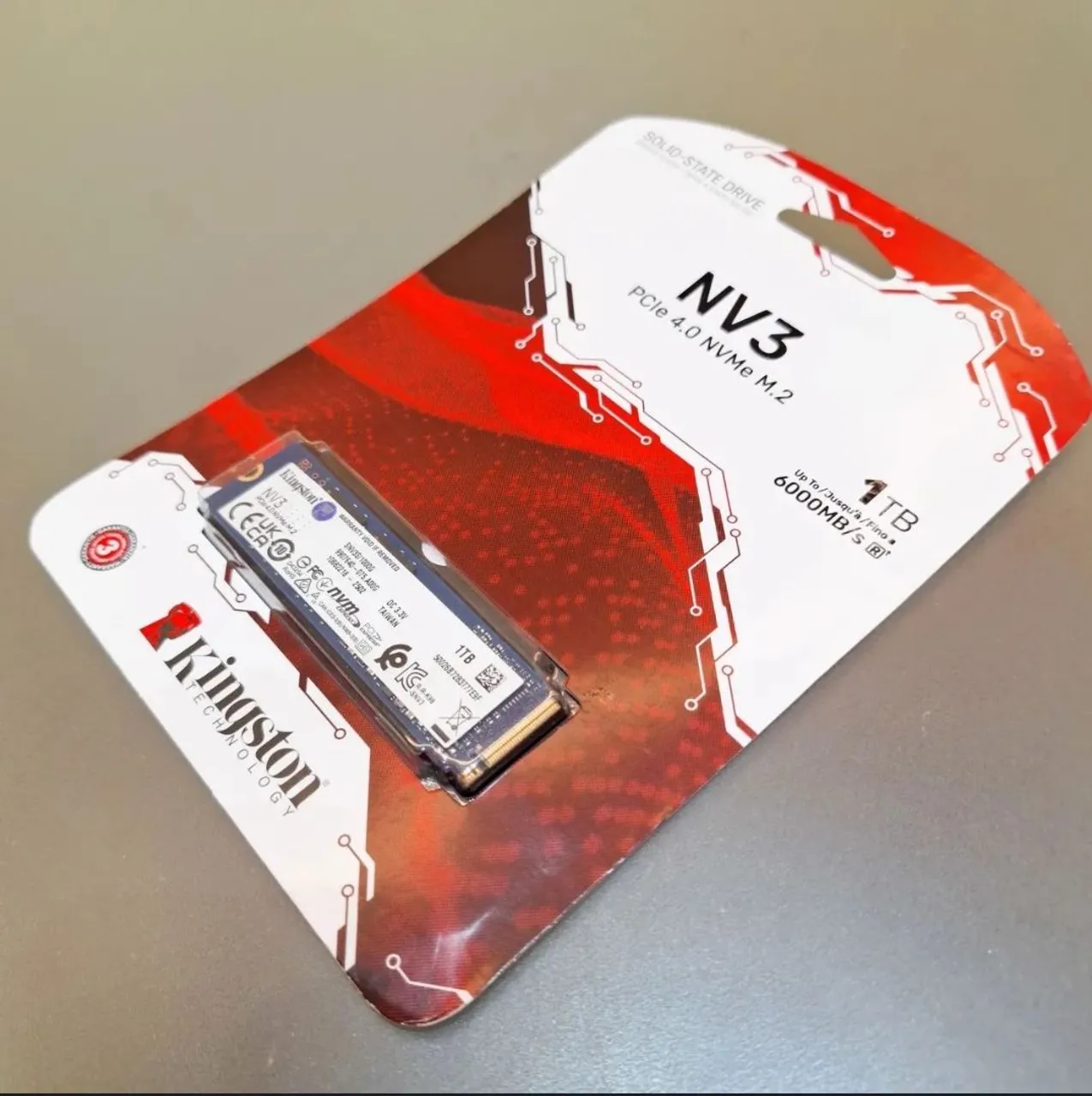 SSD 1tb Kingston NVme 2 novo lacrado