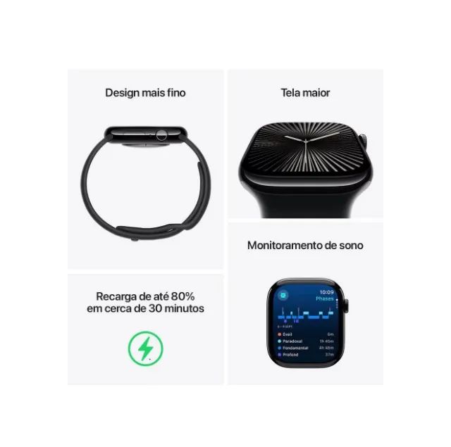 Apple Watch Series 10 GPS  42MM  Cor silver NOVO LACRADO COM GARANTIA LOJA FISICA  - Foto 3