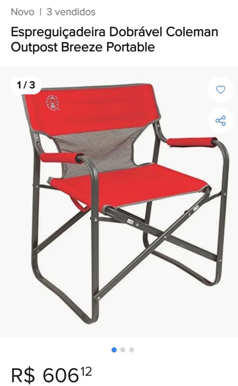 Cadeira dobrável Coleman