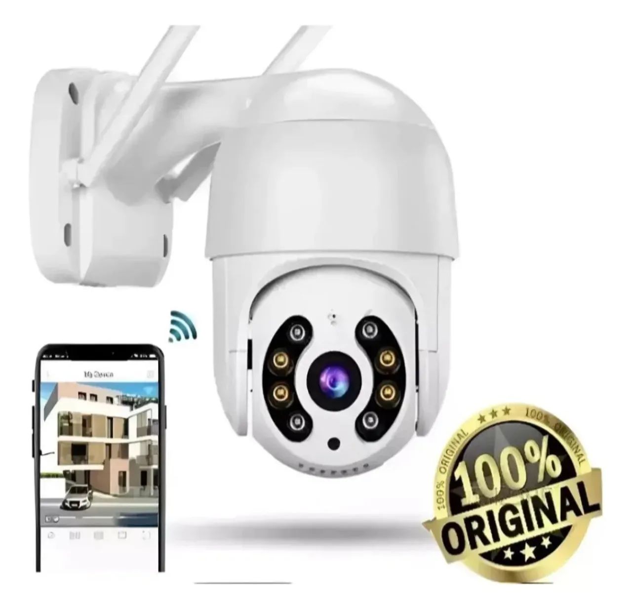 Câmera Segurança Smart Ip Wifi A8pro 1080p Prova D'água Branca - Foto 2