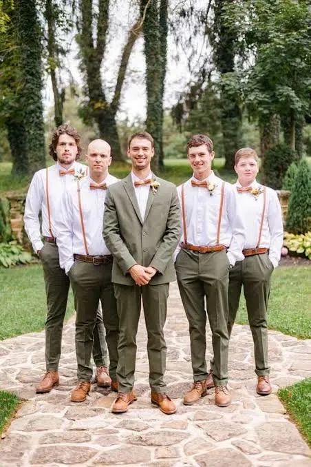 Conjunto de terno para padrinhos de casamento (pacotes para padrinhos)