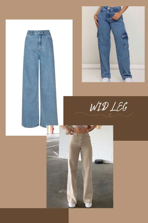 Calças wid leg